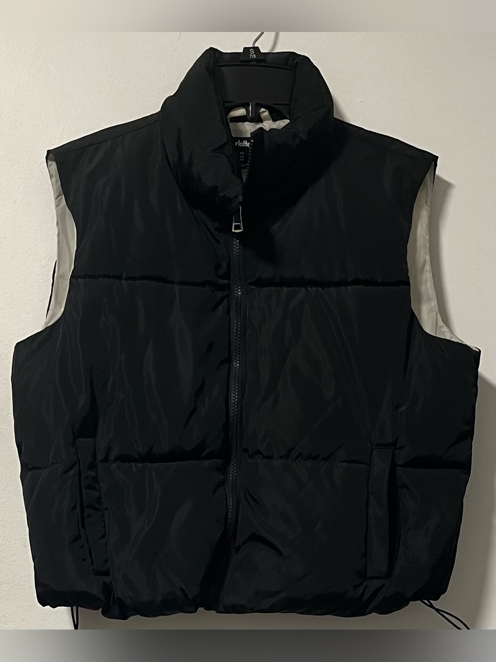 Charlotte Russe Black Quilted Puffer Vest